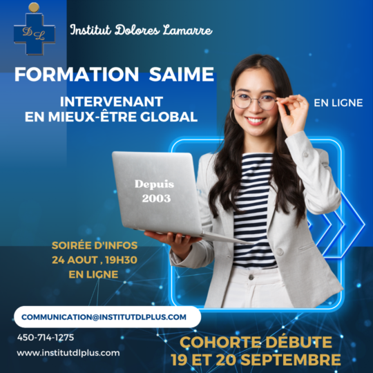 Formation professionnelle SAIME - Institut Dolores Lamarre, Québec.